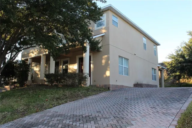 a view of a house with a door