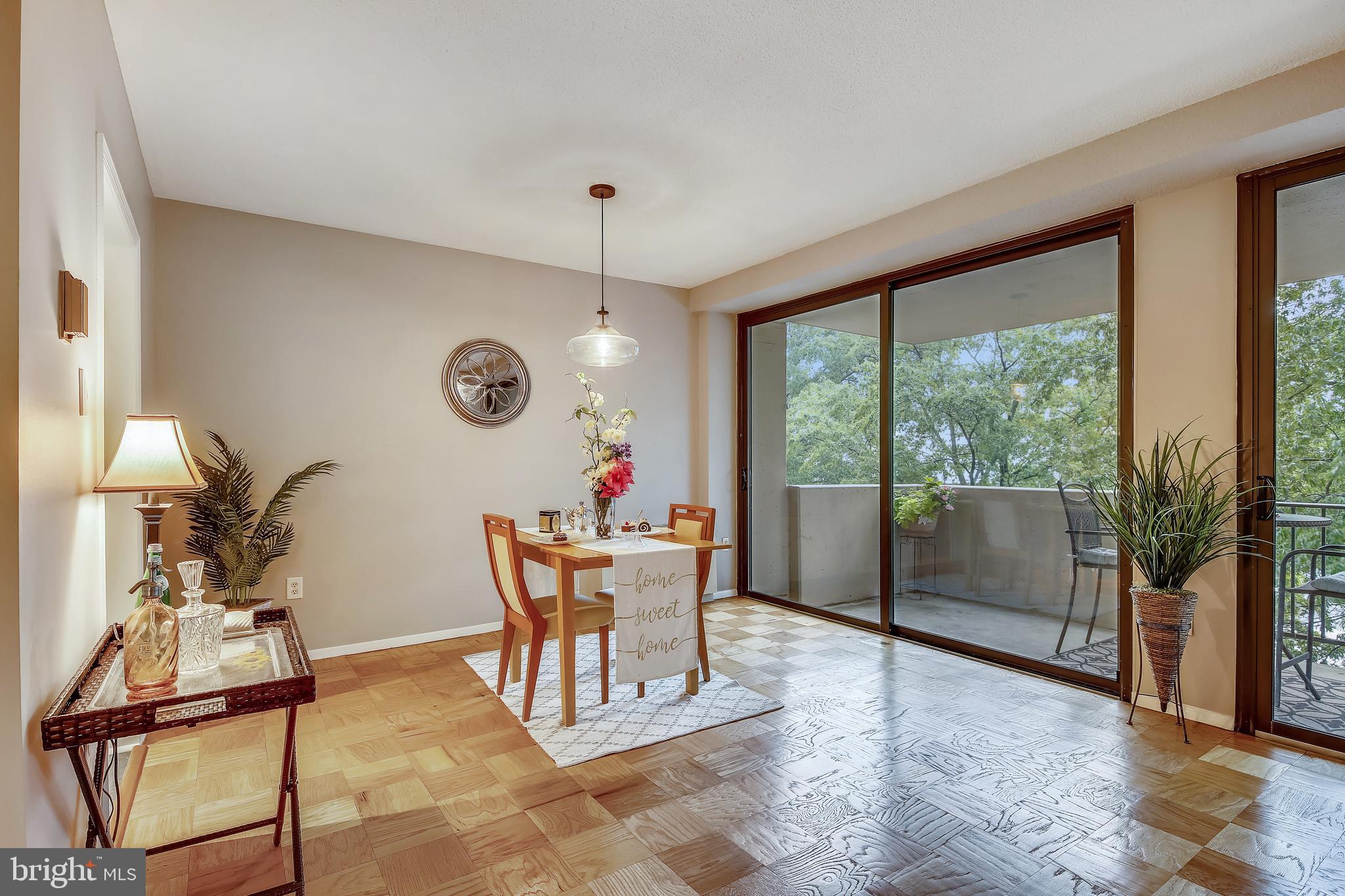 4141 North Henderson Road, Unit 322 Arlington, VA 22203 - Photo 7 of 53 Sliding doors lead to balcony.