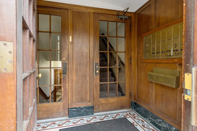 a view of front door