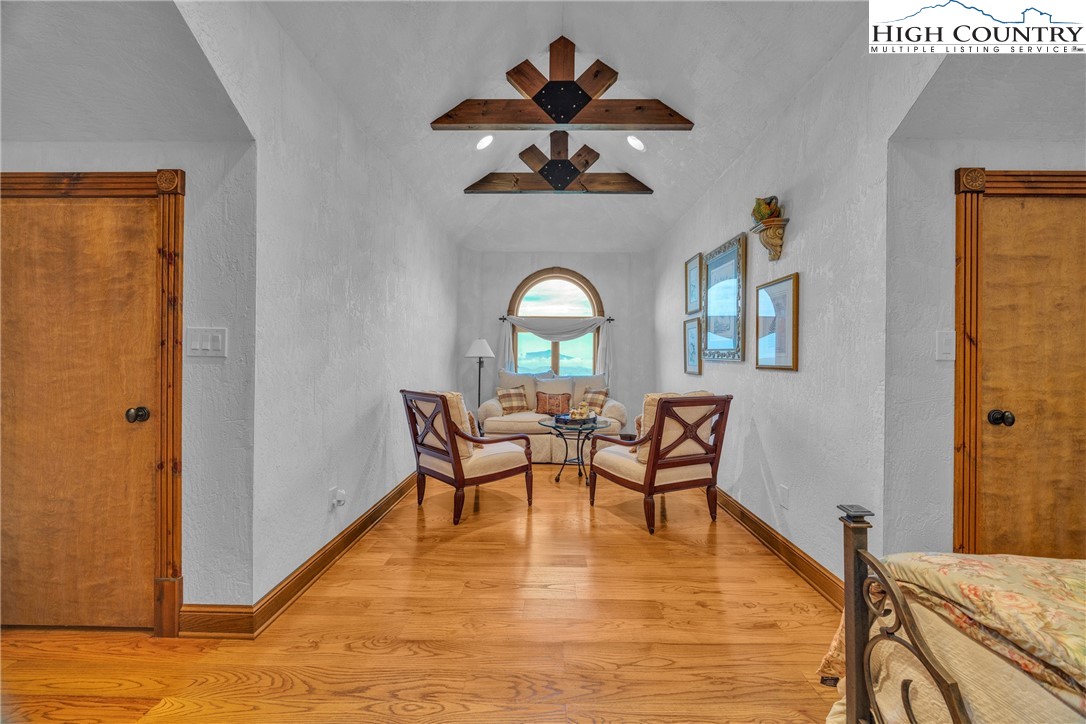 530 Howards Knob Road Boone, NC 28607 - Photo 33 of 49 a view of a a dining room with furniture window and wooden floor