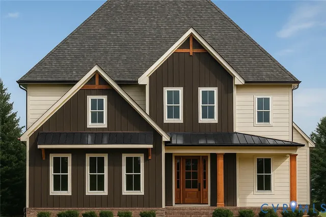 a front view of a house