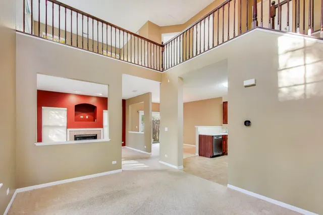 a view interior of a house with entryway and stairs