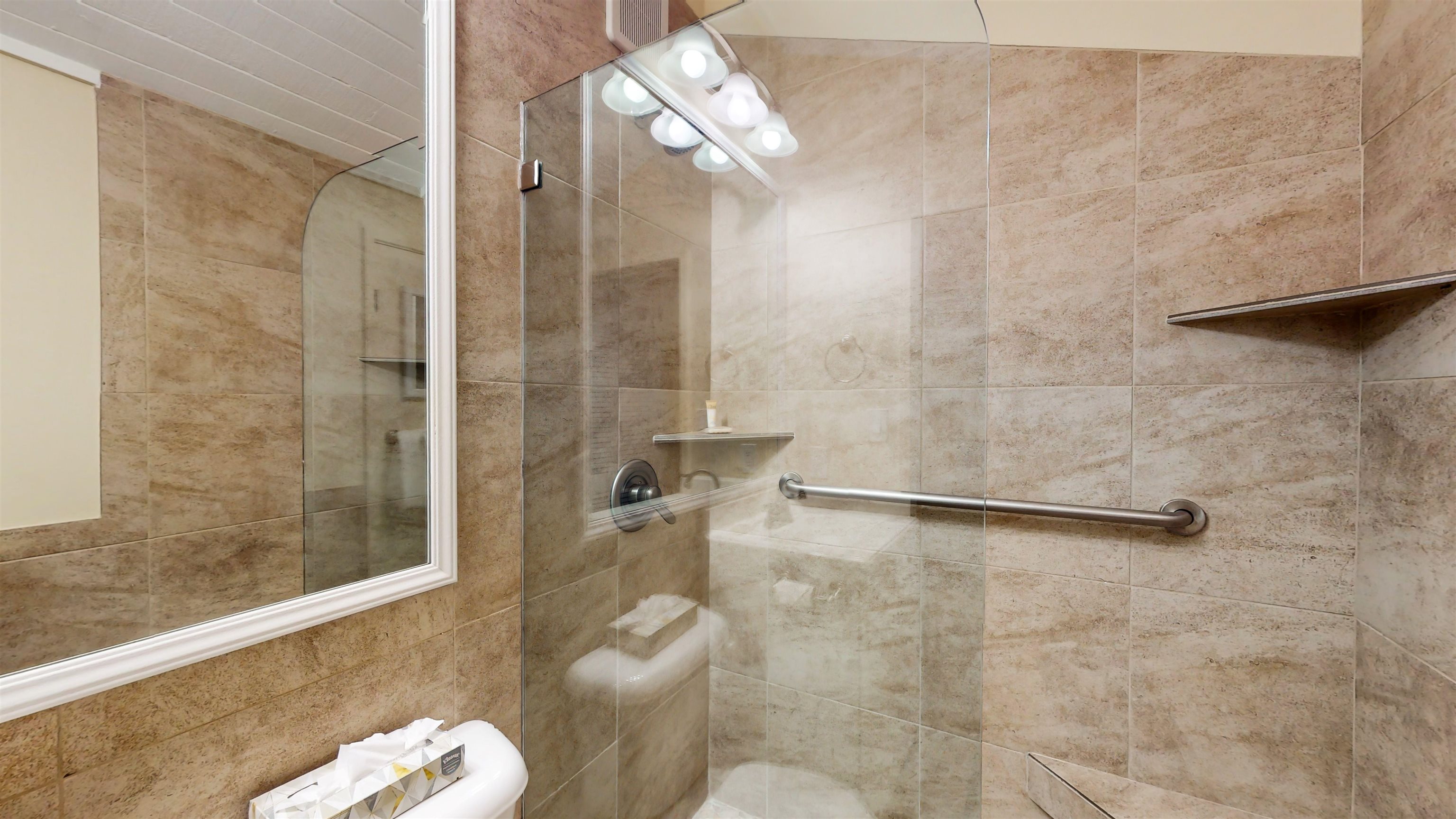 5255 Lower Honoapiilani Road, Unit 219 Lahaina, HI 96761 - Photo 10 of 12 a bathroom with a shower and a toilet