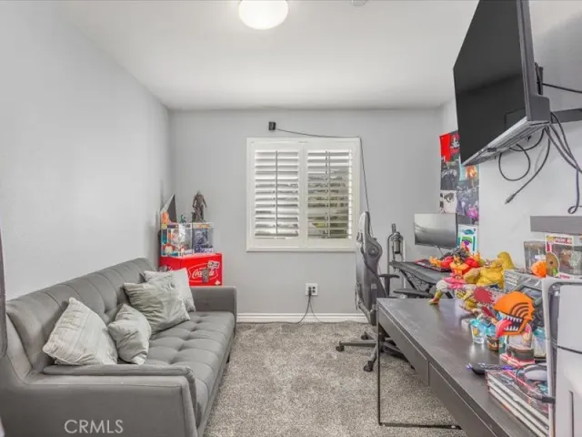 a room with toys and a window