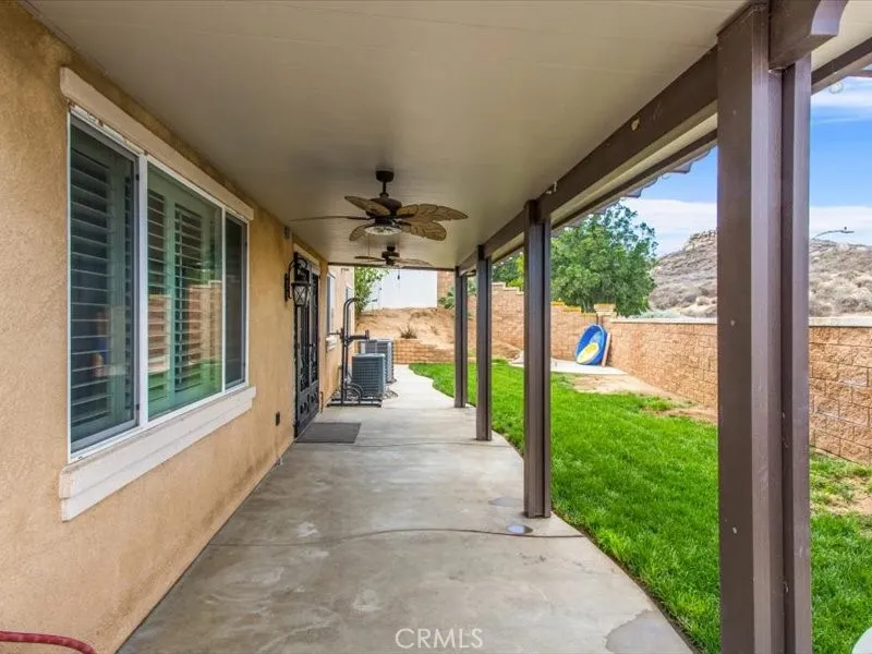 15851 Sulphur Springs Road Moreno Valley, CA 92555 - Photo 42 of 47 a view of a porch and garden