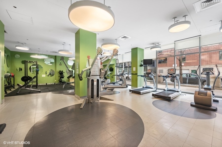 123 South Green Street, Unit 201B Chicago, IL 60607 - Photo 18 of 19 a view of a room with gym equipment