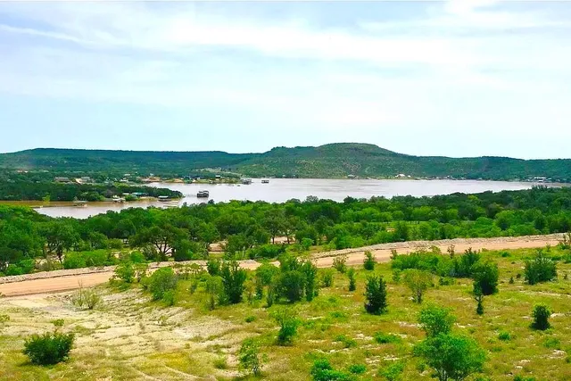 a view of lake with houses