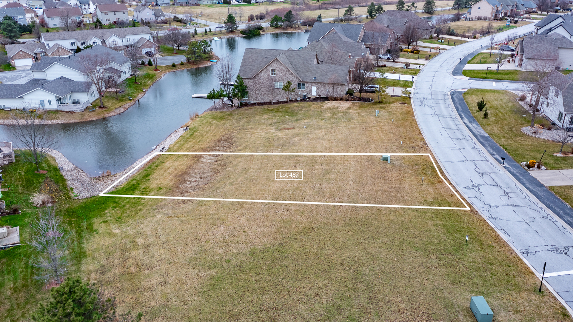10470 Doubletree Drive South Winfield, IN 46307 - Photo 8 of 30 an aerial view of residential houses with outdoor space