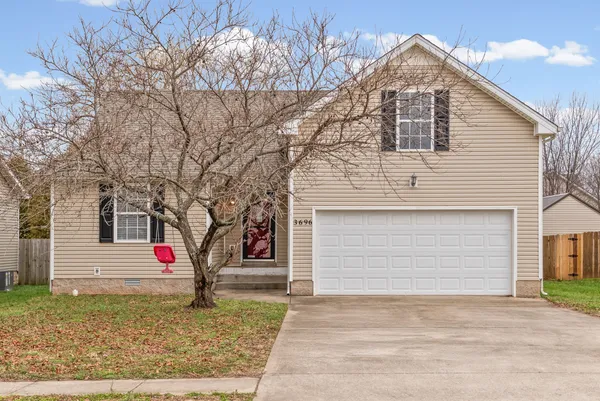 a front view of a house