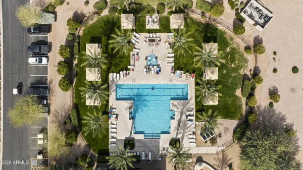 an aerial view of a city