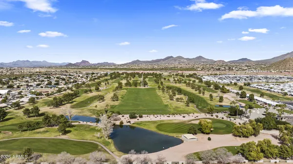 a view of a lake and a mountain