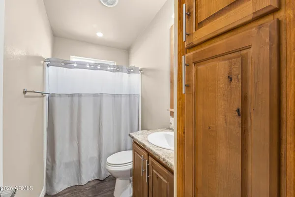 a dining room with granite countertop furniture and window