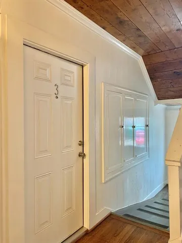 a view of front door