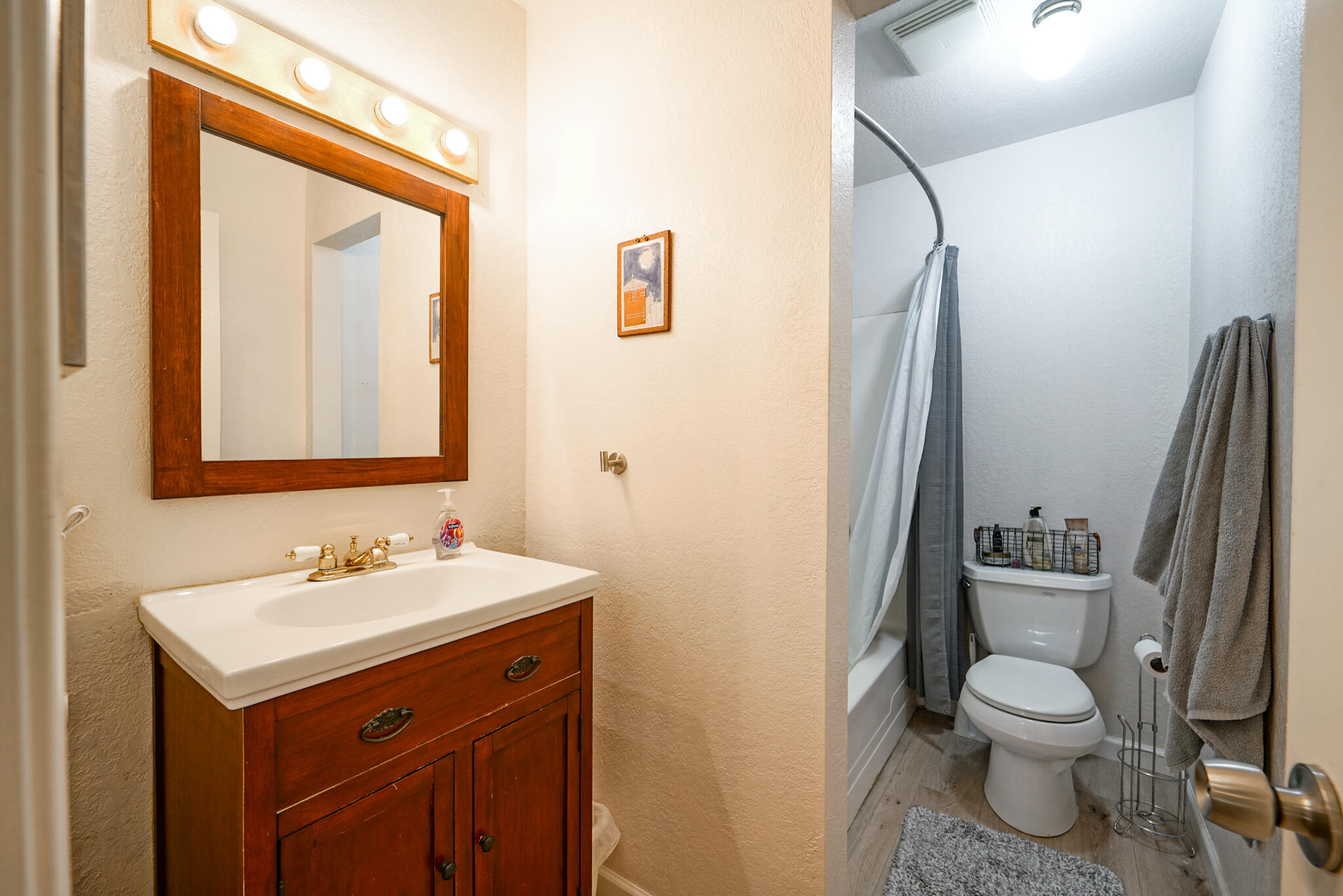 500 Timber Ridge Road Weaverville, CA 96093 - Photo 37 of 61 a bathroom with a toilet sink and mirror