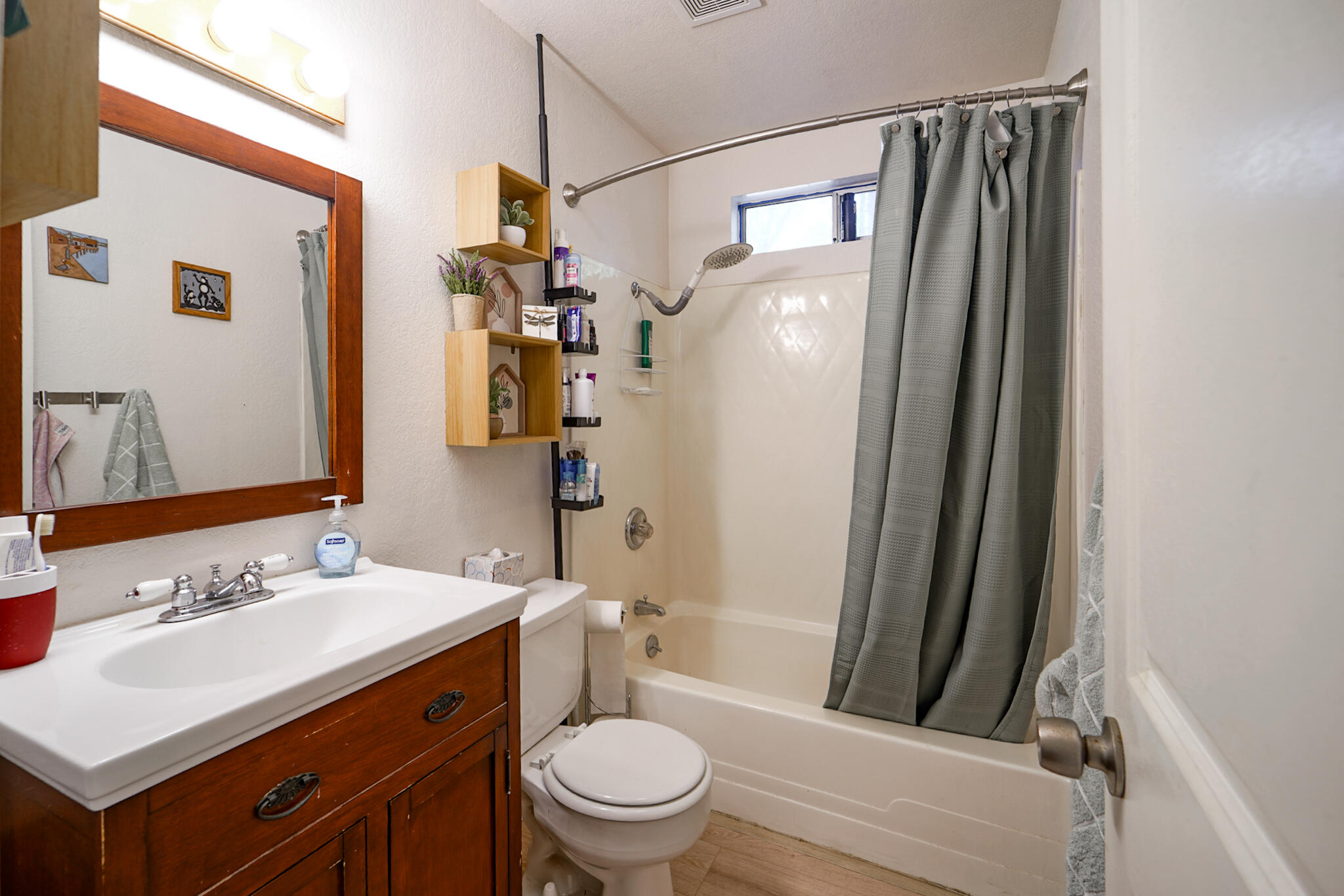 500 Timber Ridge Road Weaverville, CA 96093 - Photo 46 of 61 a bathroom with a sink a toilet and shower