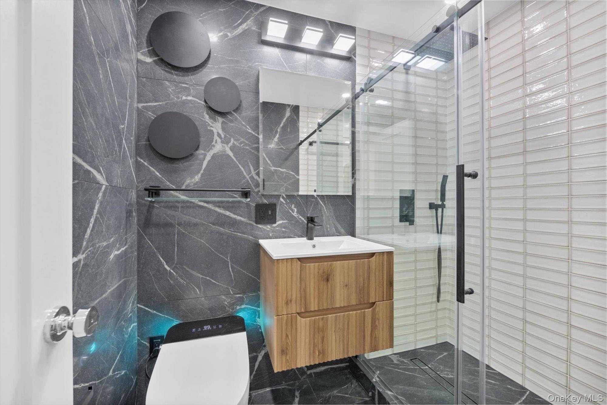 555 Kappock Street, Unit 12G Bronx, NY 10463 - Photo 13 of 19 a bathroom with a sink a toilet and shower