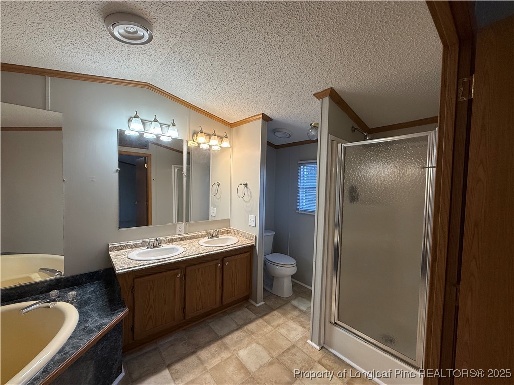 1011 John Godfrey Road Sanford, NC 27332 - Photo 14 of 16 a bathroom with a sink double vanity and a mirror