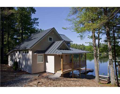 80 Highland Road Bridgton, ME 04009 - Photo 2 of 17 Exterior Front. 118 FT OF PRIME...