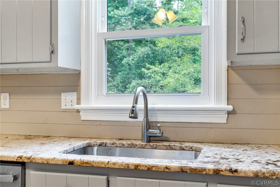 1213 Kingscross Road Midlothian, VA 23114 - Photo 15 of 39 a kitchen with granite countertop a sink and a window