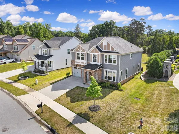 a aerial view of a house