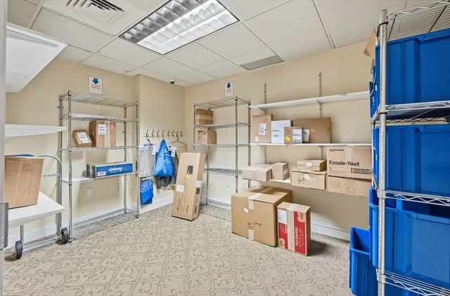 a room with storage and utility