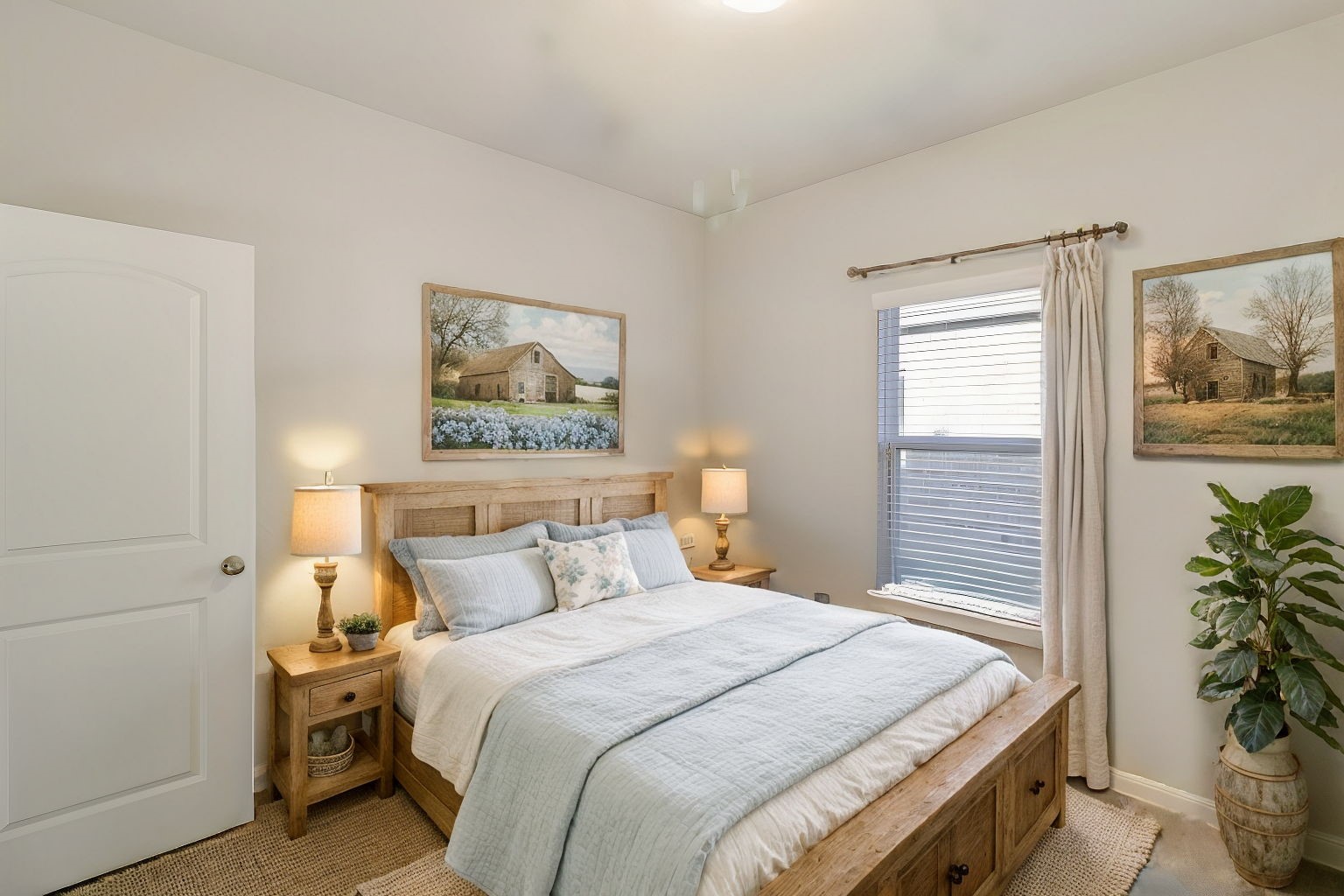 20232 Torrey Pines Lane Cleveland, TX 77327 - Photo 21 of 33 a bedroom with a bed and a potted plant