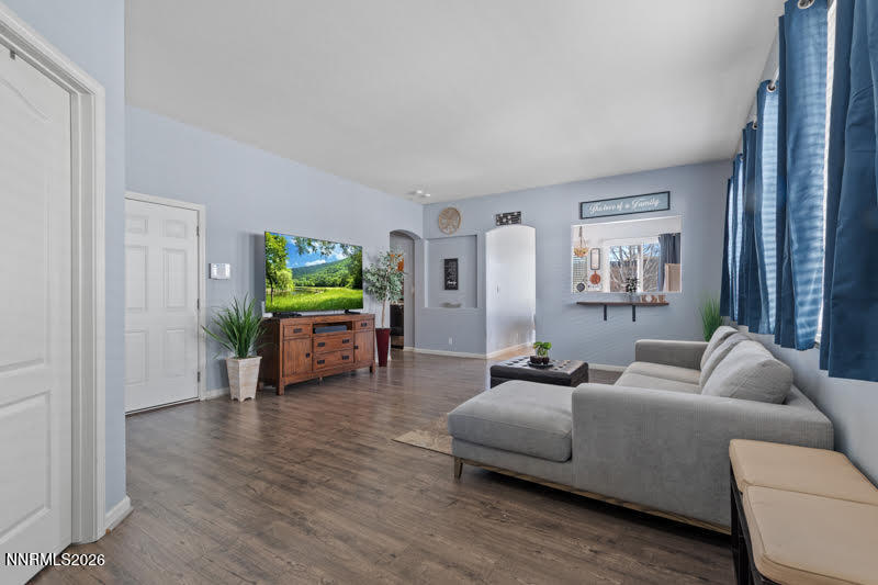 10025 Hampton Park Drive Reno, NV 89521 - Photo 15 of 16 a living room with furniture and a wooden floor