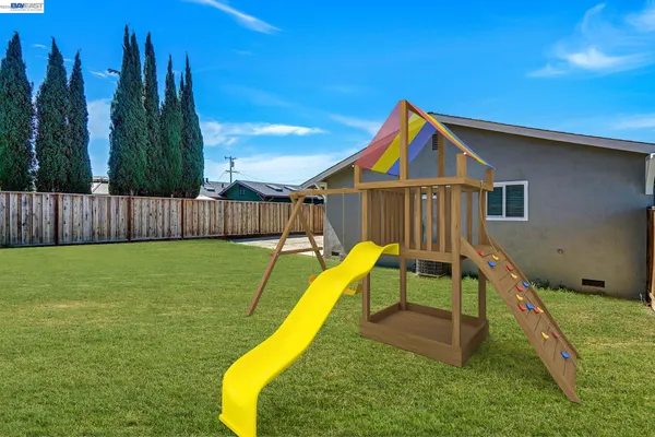 a backyard of a house
