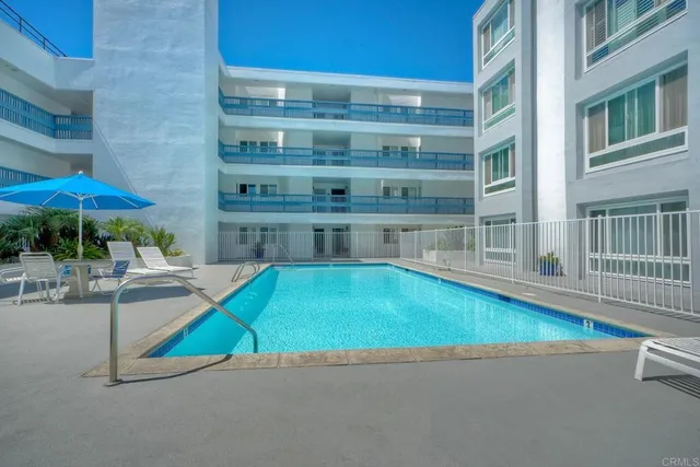a view of a terrace with seating area