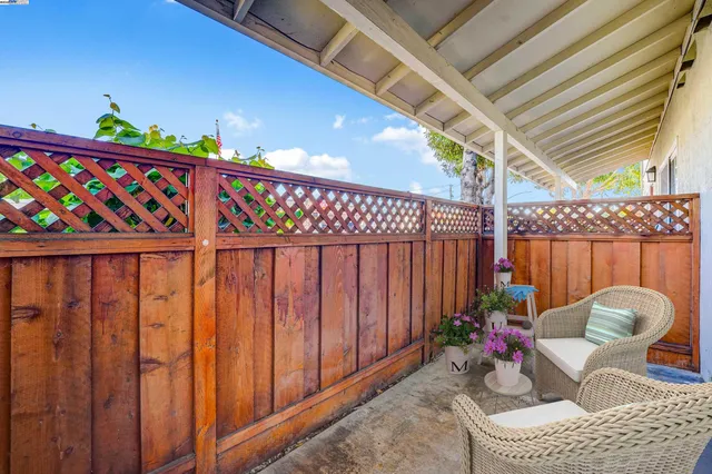 a outdoor space with chairs