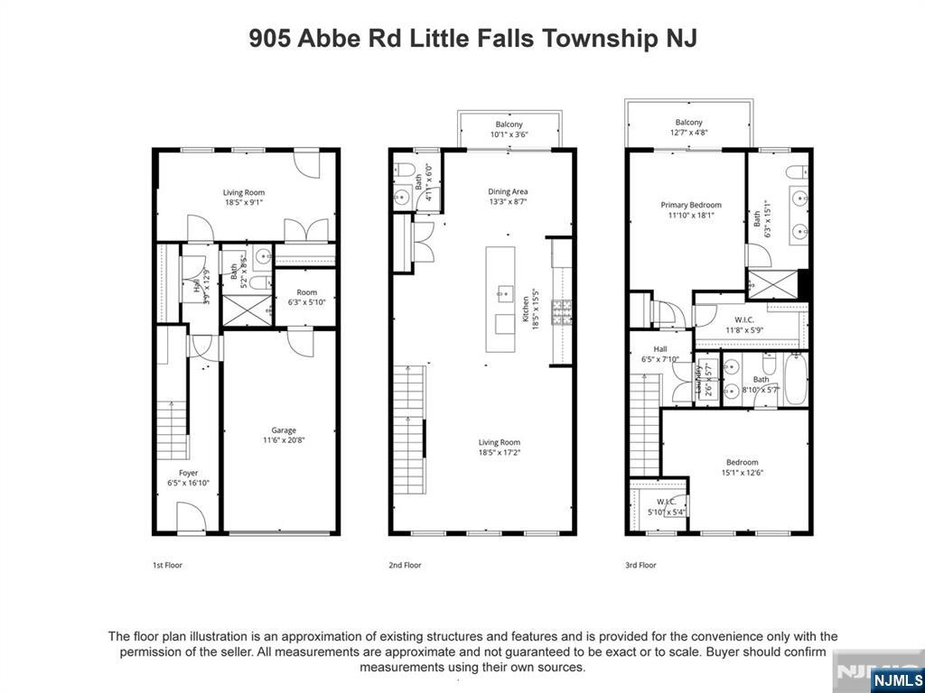 905 Abbe Road Little Falls, NJ 07424 - Photo 26 of 26 a picture of a floor plan