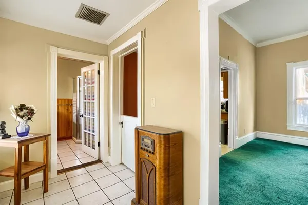 a view of an entryway door