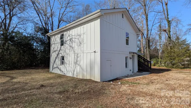 a backyard of a house