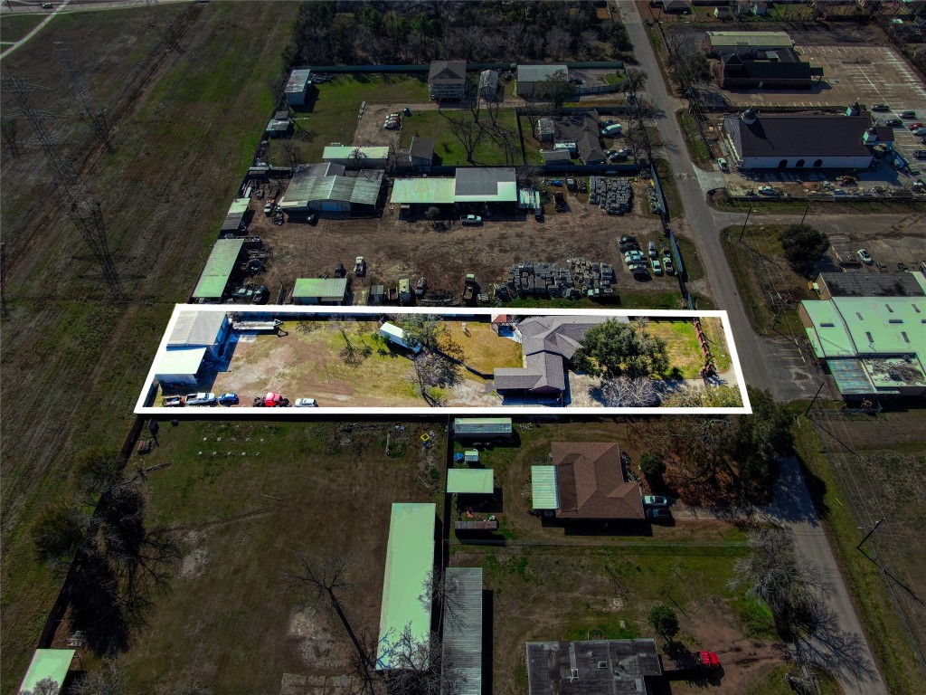 13117 Player Street Houston, TX 77045 - Photo 31 of 36 an aerial view of house with outdoor space