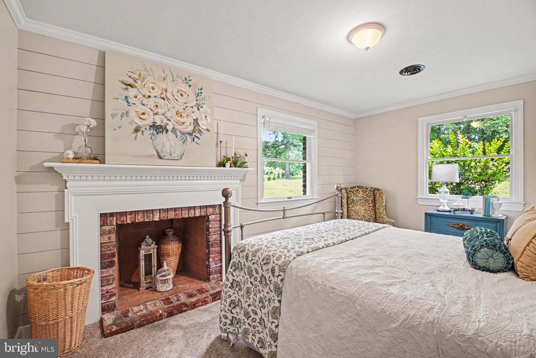 10224 Mill Pond Road Spotsylvania, VA 22551 - Photo 23 of 52 Wood Burning Fireplace w/Brick Hearth &Wood Mantle