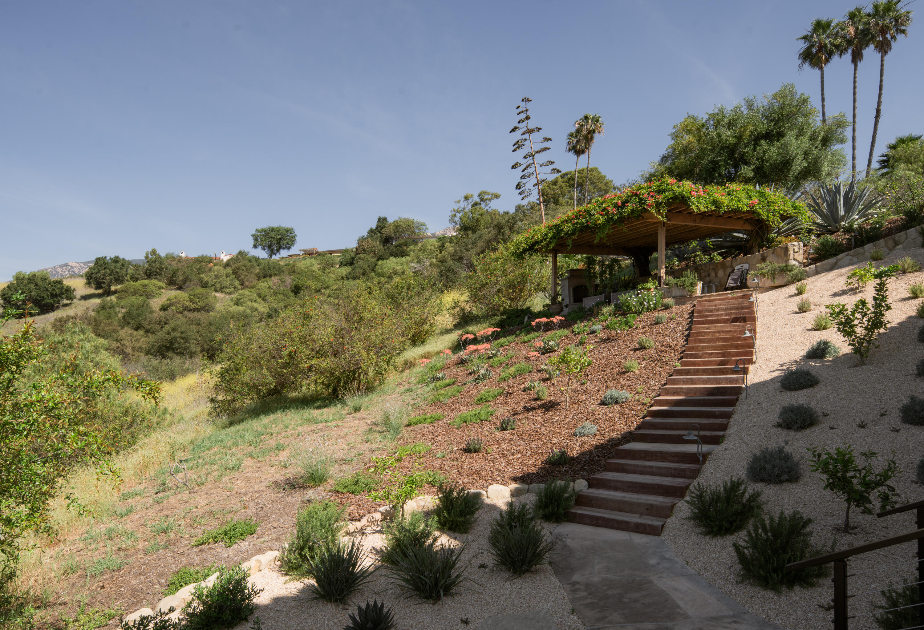 2827 Palomino Ridge Lane Santa Barbara, CA 93105 - Photo 34 of 36 Steps leading to outdoor patio
