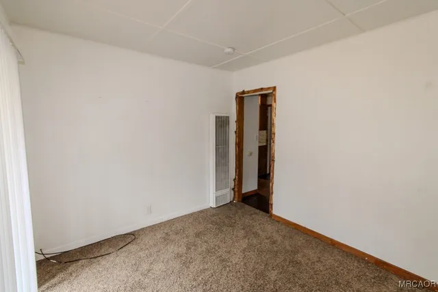 a view of an empty room