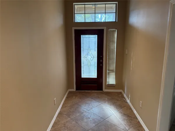 a view of an entryway door