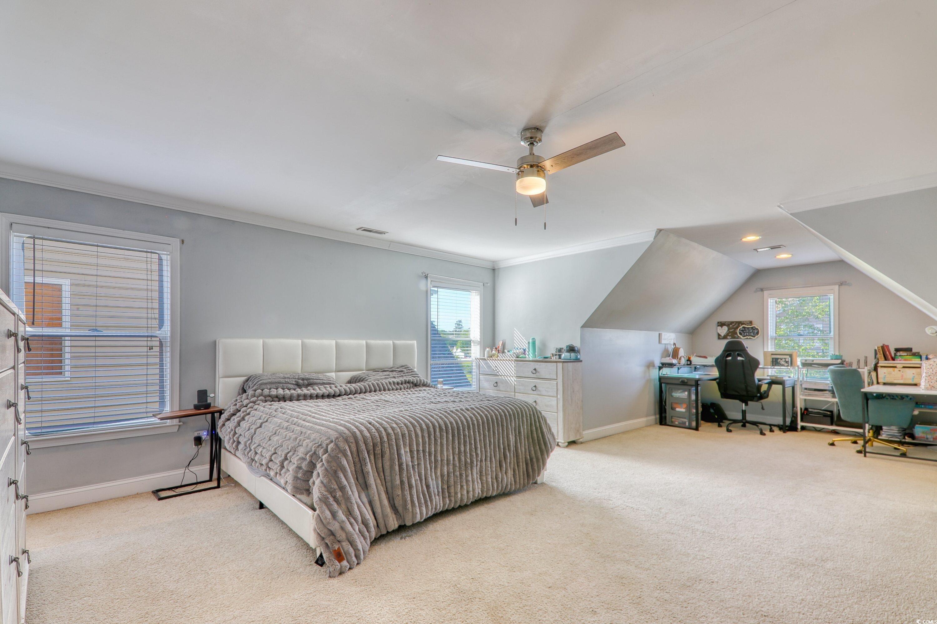 190 Hamilton Way Conway, SC 29526 - Photo 22 of 35 Bedroom with multiple windows, baseboards, carpet