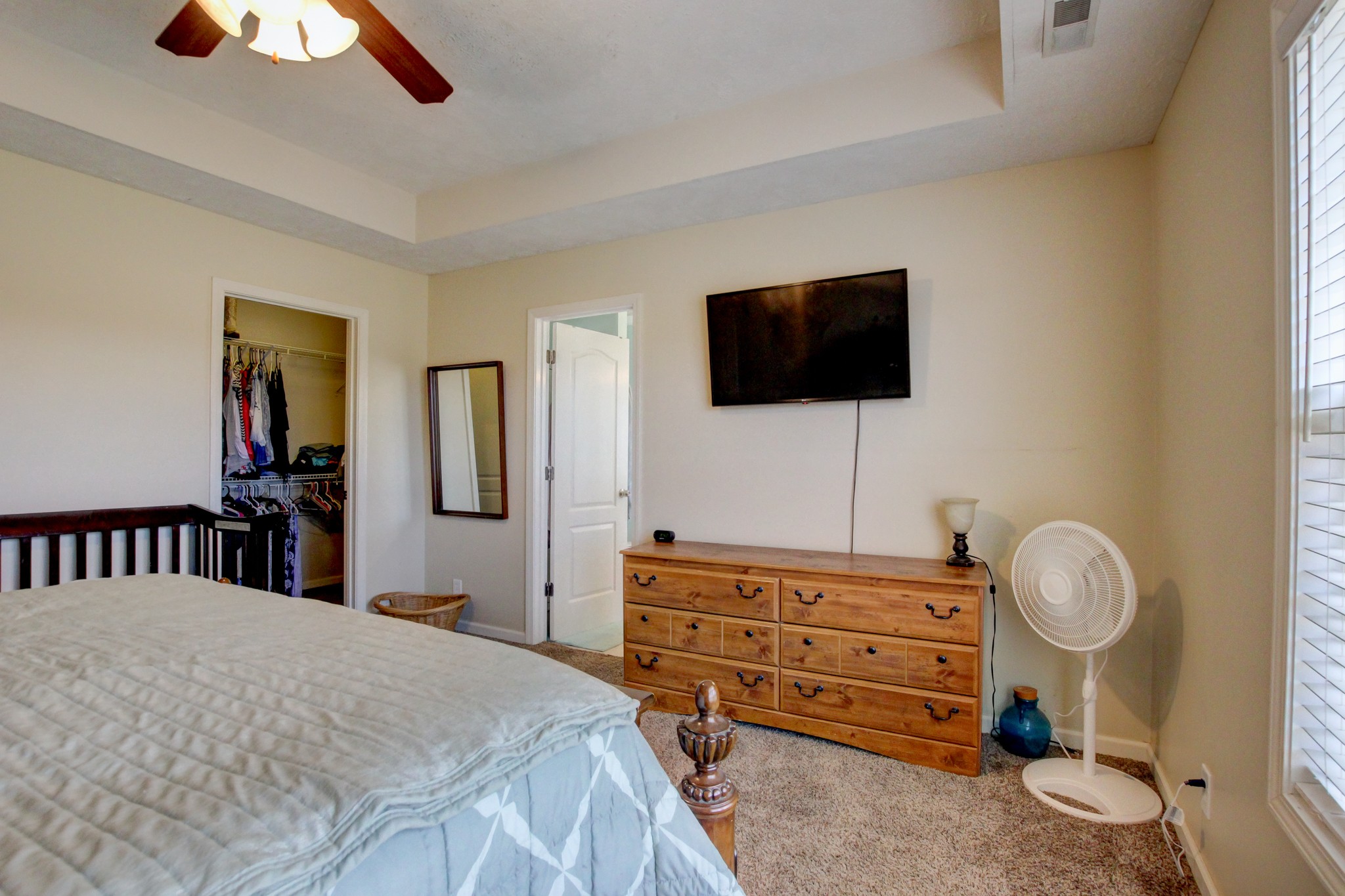244 Cheshire Road Clarksville, TN 37043 - Photo 52 of 84 a living room with furniture and a flat screen tv