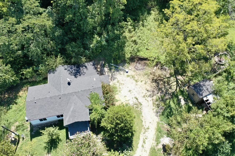 2999 Demastus Road Culleoka, TN 38451 - Photo 52 of 59 an aerial view of house with yard and mountain view in back