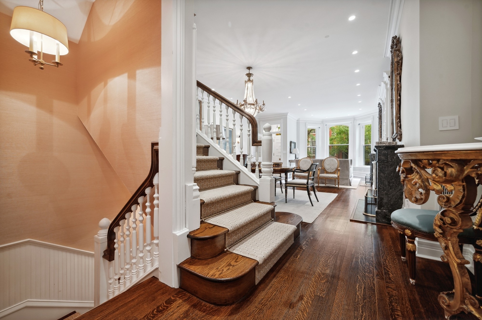 39 East Elm Street Chicago, IL 60611 - Photo 39 of 49 a living room with furniture and wooden floor