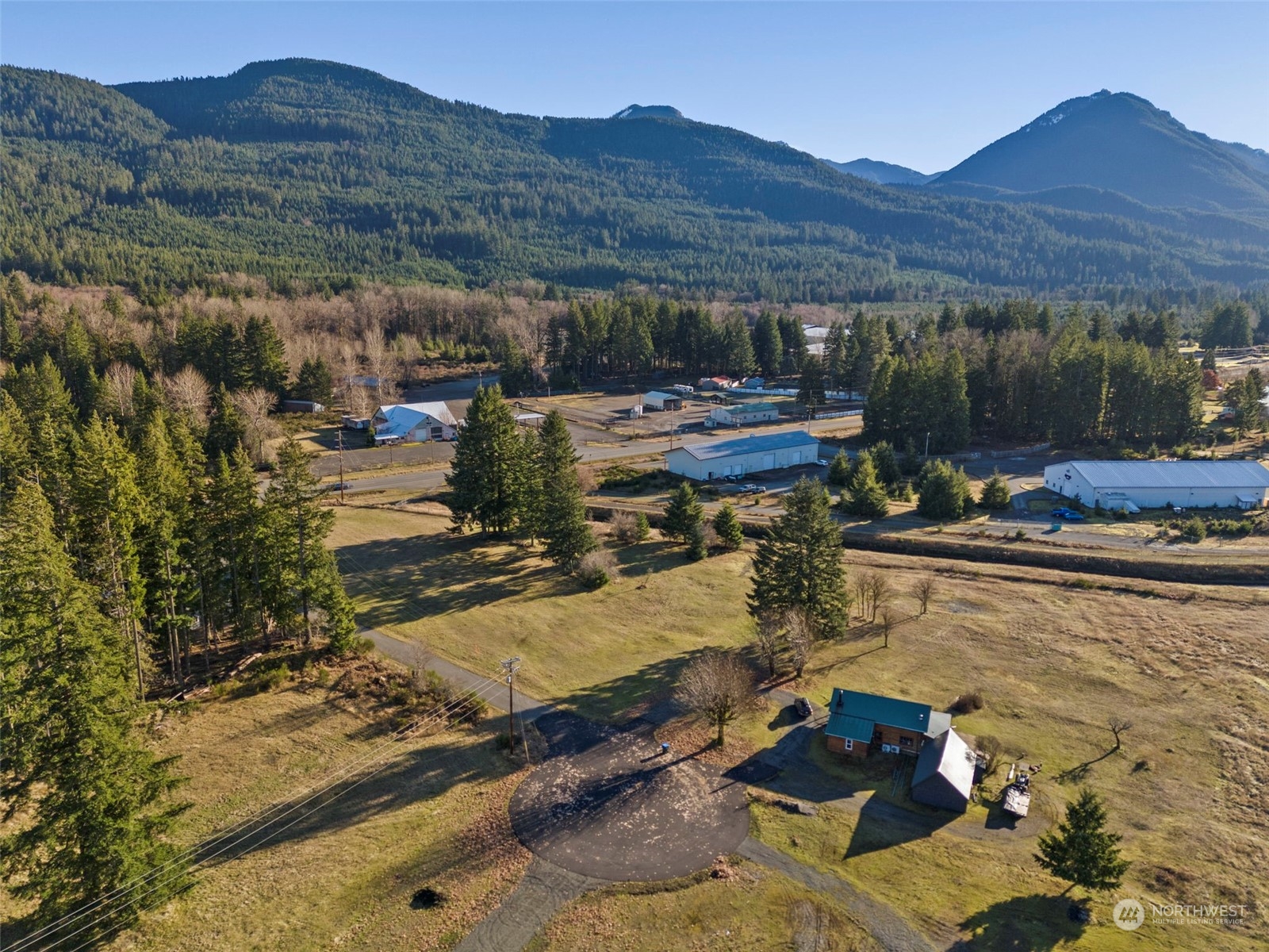 115 Huntington Road Packwood, WA 98361 - Photo 13 of 14 a view of a house with a yard and a mountain view