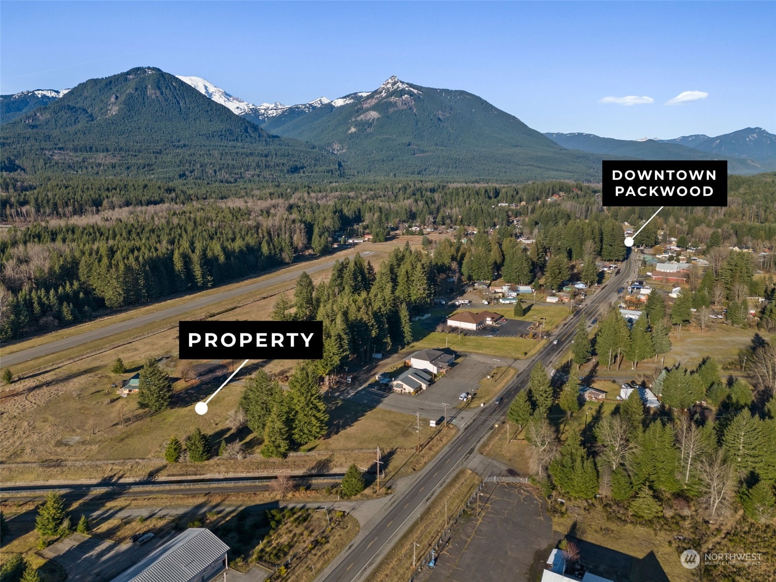 115 Huntington Road Packwood, WA 98361 - Photo 2 of 14 a view of a street with an ocean view