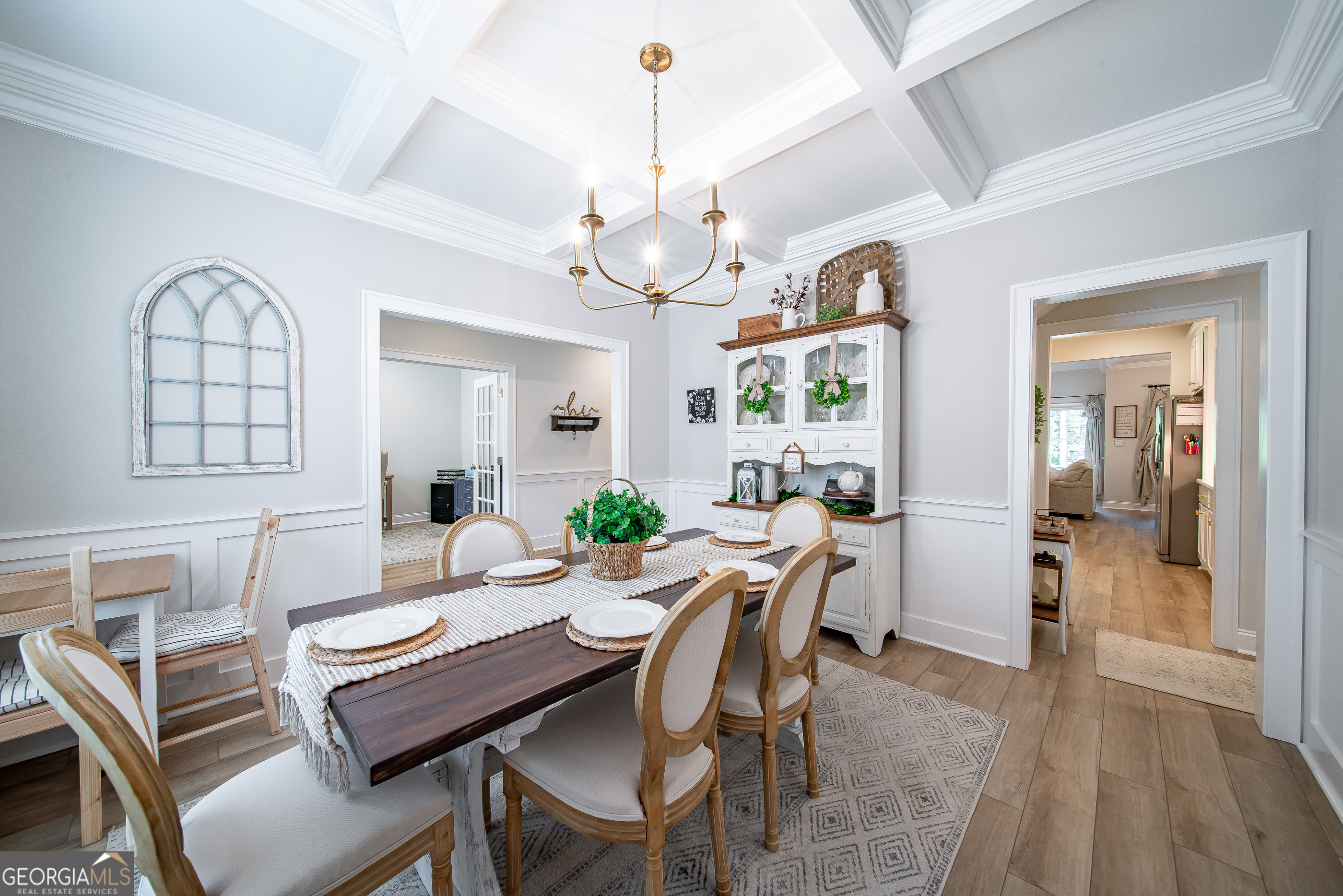 96 Cypress Trail Fortson, GA 31808 - Photo 18 of 62 a view of a dining room with furniture and chandelier