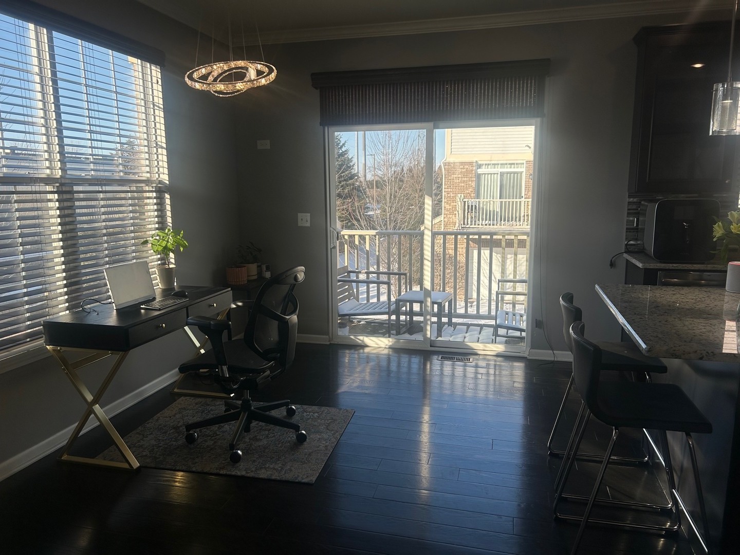 2995 Henley Lane, Unit 2995 Naperville, IL 60540 - Photo 9 of 24 a view of a workspace with furniture and a window