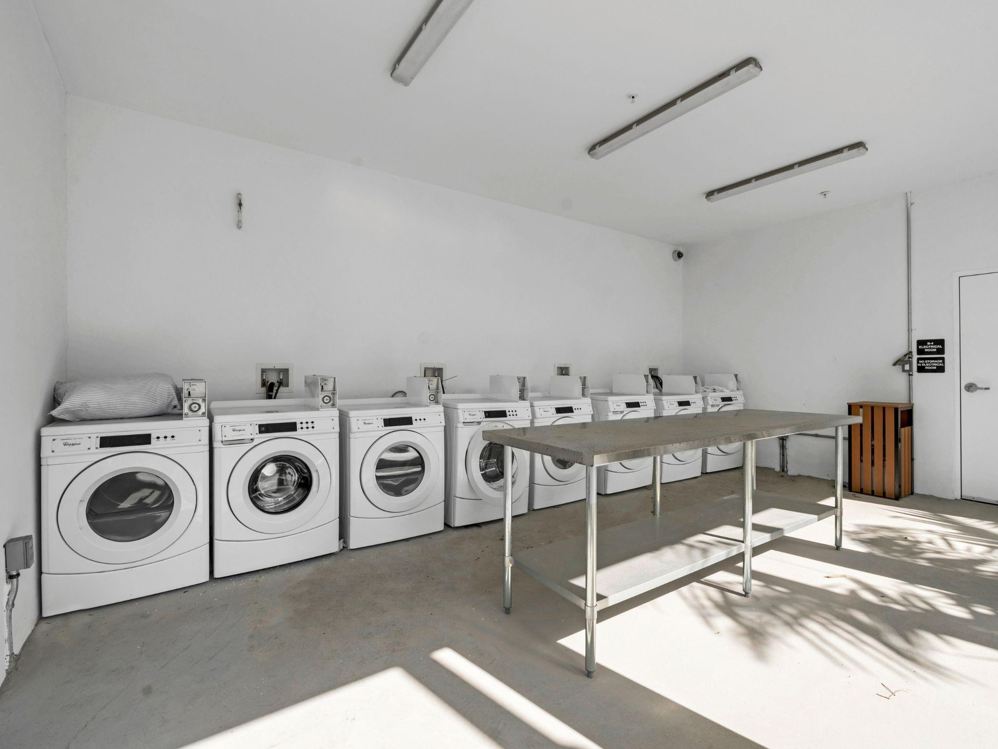 2130 Northwest 37th Street, Unit STUDIO Miami, FL 33142 - Photo 10 of 17 a view of a storage and utility room with washer and dryer