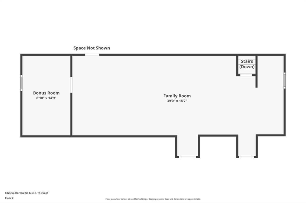 6025 Ge Horton Road Justin, TX 76247 - Photo 40 of 40 Upper Level Floor Plan