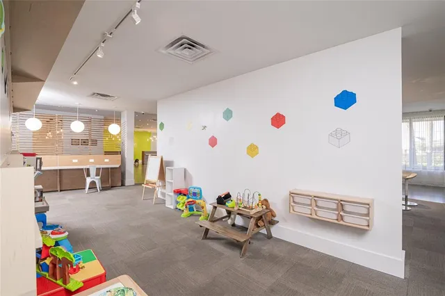 a play room with toys