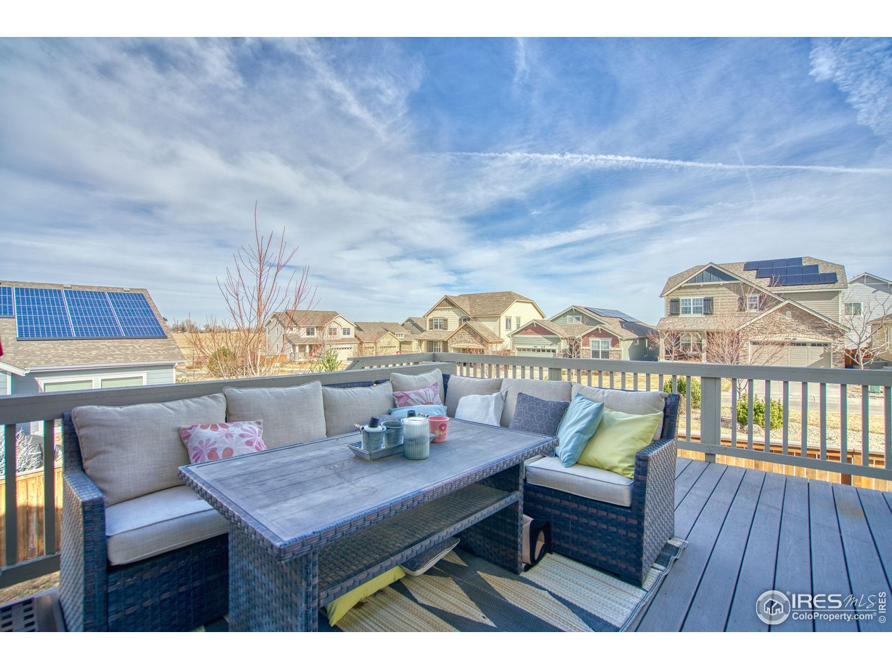 810 Ranchhand Drive Berthoud, CO 80513 - Photo 30 of 40 Main level Trex deck is the best place to relax & entertain.